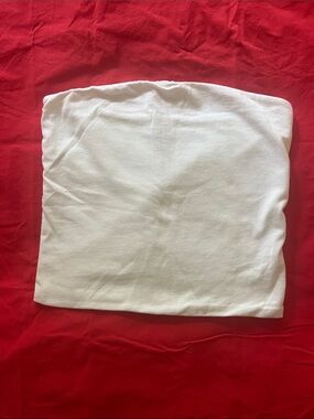 Brandy Melville White Strapless Tube Top